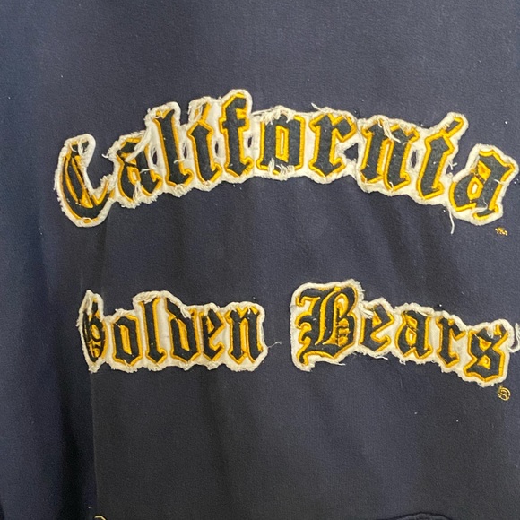 Vintage CAL Bears University of California Berkeley Men’s XL Hoodie RARE Navy - Picture 2 of 7